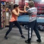 Professional Boxing World Champion Christina Hammer arrived from Germany to New York to learn basics of Russian and Kazakhstan boxing technique from Russian trainer Michael “Coach Mike’ Kozlowski.