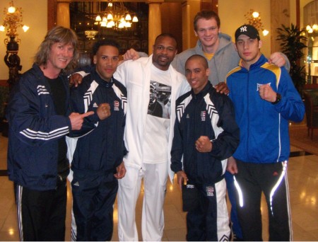 Boxing trainer Michael "Coach Mike" Kozlowski 2011 Golden Gloves GOLDEN TEAM wishing GOOD LUCK to Roy Jones in Moscow !