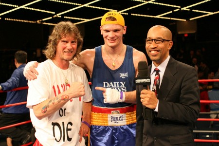 Yegor Plevako 2012 Daily News Golden Gloves Champion and Boxing Trainer Michael "Coach Mike" Kozlowski