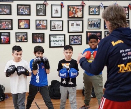 boxing classes for kids with coach mike