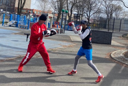 Asheer with Coach Mike Kozlowski