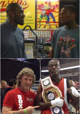 Joe Nubia and Boxing Coach Michael Kozlowski