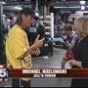 Jill Emery IFBA Welterweight Champion with her trainer Michael Kozlowski on FOX5 News